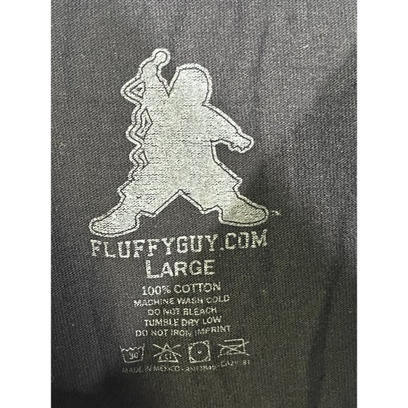 Fluffy Mens shirt Large Gabriel Iglesias " I'm not fat I'm Fluffy" - Picture 3 of 8